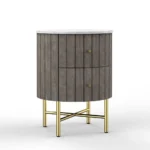Piano 2 Drawer Bedside Table - Image 2
