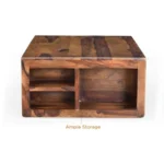 Strasbourg Solid Wood 4 Stool Center Table - Image 7