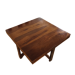 Milton Wooden 4 Stool Center Table - Image 4