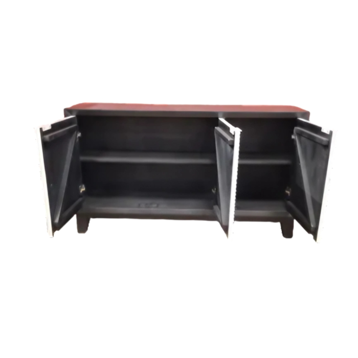 5-24 Classy Black With White Sideboard - Image 3