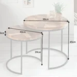 Elements Solid Wood Nesting Coffee Table - Image 5