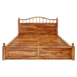 Priti : Colonial Rail Top Solid Wood Platform Bed Frame - Image 7