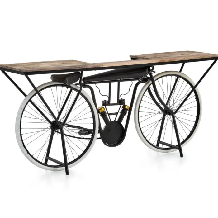 5-40 Recycled Wooden Furniture In Solid Wood And Metal | Bar Furniture - Image 5