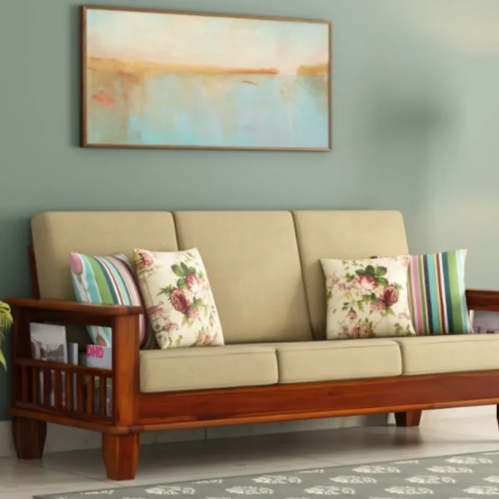 Priti : Sevilla Wooden Sofa Set - Image 7