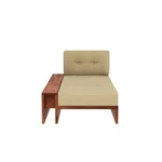 Priti : Valencia L-Shaped Wooden Sofa with Side Storage Drawer - Image 4