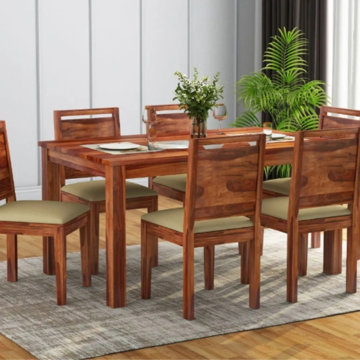 5-58 PRITI :Texo 6 Seater Dining Chair and Table - Image 1
