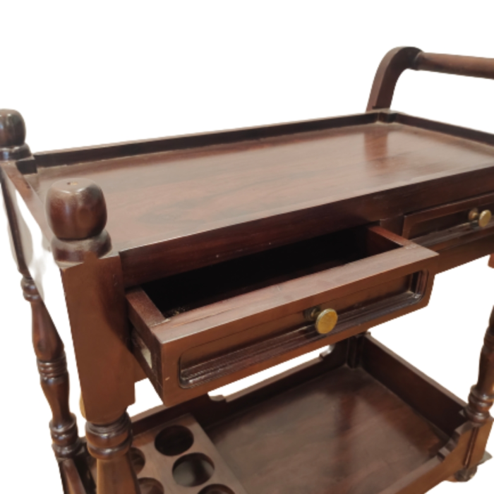 PRITI : Vintage Bar Trolley - Image 3