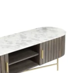 Ishu Piano Wide Grey TV Cabinet - Image 5