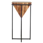 Bamako Solid Wood Pyramid End Table - Image 2