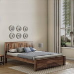 PRITI : Sarcelles Sheesham Queen Bed - Image 2