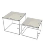 Hereford Solid Wood Cane Nested Table - Image 6