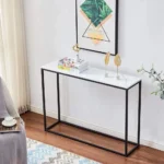 Lichfield Marble Finish Console Table