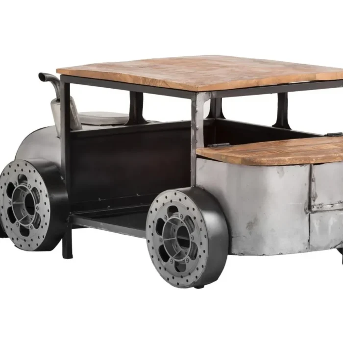Solid Car Vintage Coffee Table | Recycled Wooden Furniture - Image 4