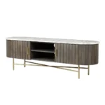Ishu Piano Wide Grey TV Cabinet - Image 4