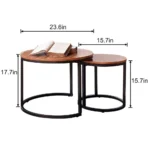 Portsmouth Wooden Nesting Table - Image 8