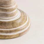 Set of 2 Solid Wooden Candle Holders - Image 4