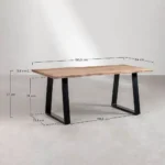 Varena Solid Wood Dining Table - Image 6