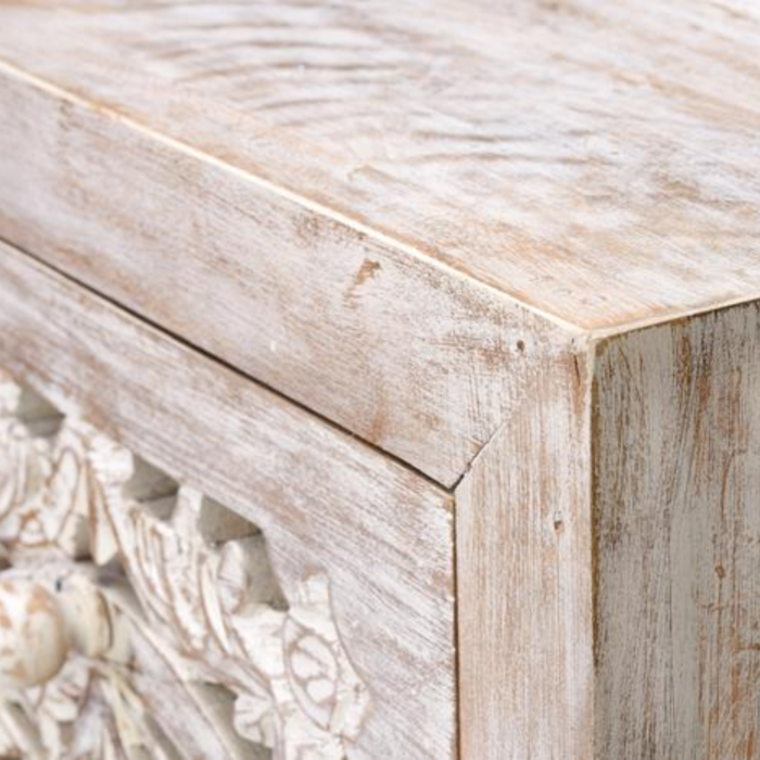 6-79 Accra Hand-Carved Wooden Chest of Drawers - Image 7