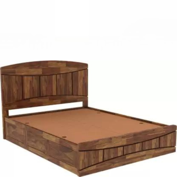 PRITI :Finistère Solid Wood Queen Bed - Image 3