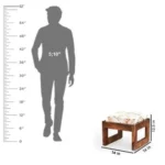 Strasbourg Solid Wood 4 Stool Center Table - Image 5