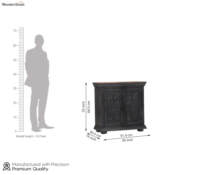 7 (1) Caren Wooden Storage Sideboard - Image 7