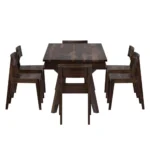 PRITI : Pasig Modern Rustic Solid Wood Dining Table and 6 Chair Set - Image 2