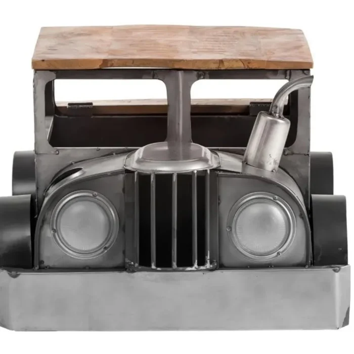 Solid Car Vintage Coffee Table | Recycled Wooden Furniture - Image 5