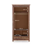 Venus Solid Wood 2 Door Wardrobe - Image 7