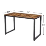 Mid-century Modern Wood Office Table | Home Office Computer Desk - Image 6