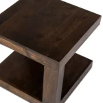 Brazza Dark Solid Wood Side Table - Image 4