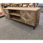 Lusaka Carved Wooden TV Cabinet - Image 2