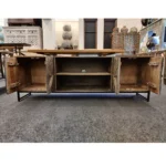 Lusaka Carved Wooden TV Cabinet - Image 4