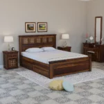 Priti : Prestige Solid Wood King Size Drawer Storage Bed