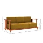 Priti : Brescia Wooden Sofa Set - Image 4