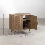 Benon Solid Wooden Bathroom Cabinet - Image 7