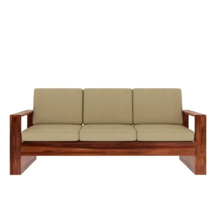 Priti : 5 Seater Wooden Sofa Set with Side Storage - Image 7