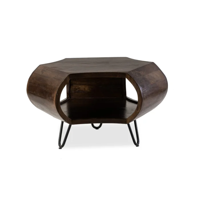 Lille Dark Wood Coffee Table - Image 3