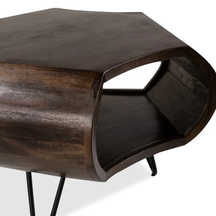 Lille Dark Wood Coffee Table - Image 4