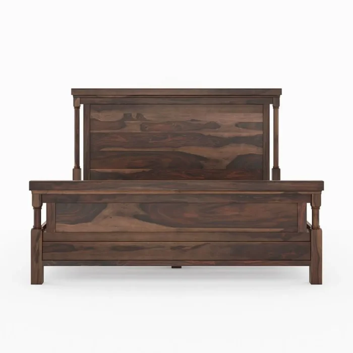 9-1 Nantes Solid Wood King Size Bed - Image 6