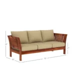 Priti : Annecy Wooden Sofa Set - Image 8