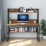 Home Office Computer Desk with Hutch and Bookshelf | Home Office Desk - Image 4