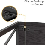 HOME OFFICE COMPUTER DESK EASILY FOLDABLE - Image 7