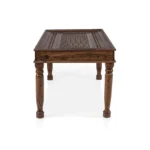 PRITI : Verona Antique Brass Solid Wood Brass Dining Table set - Image 2