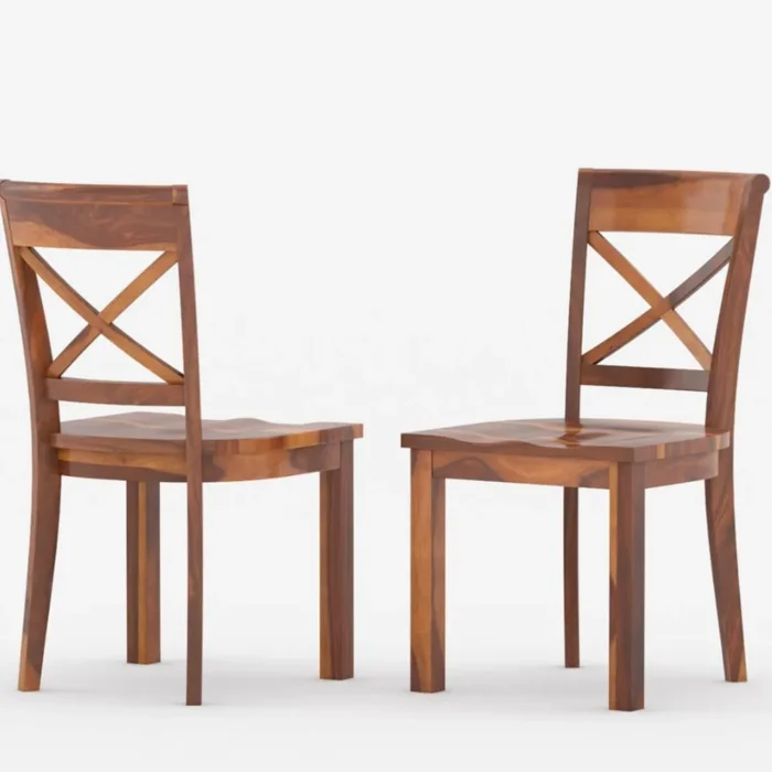 PRITI : Antipolo Rustic Solid Wood Dining Table Chair Set - Image 2