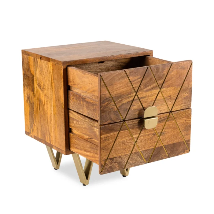 Lille Solid Wood Nightstand - Image 6
