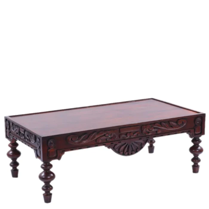 BHA-1445-4 Hove Wooden Carved Coffee Table - Image 3