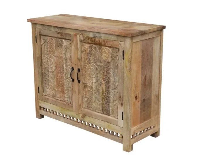 Nairobi Hand Carved 2 Door Sideboard - Image 4
