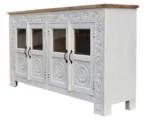 Ariande White 4 Door Sideboard - Image 8
