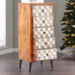 Kano Carved 5 Drawer Chest of Drawer - Image 2