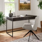 Priti Carved Mango Wood Writing Desk 56